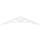 Ekena Millwork Pitch Brontes Architectural Grade PVC Gable Pediment, 48"W x 10"H x 1"P (5/12) GPP048X010X100BRO - alternate 5